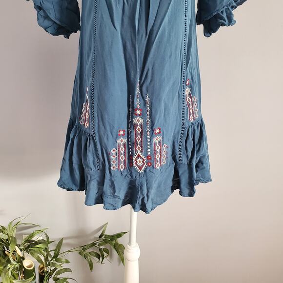 Miami Blue Hobo Aztec Print Mini Dress XXS - Picture 5 of 10